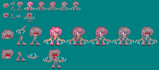 Sonic The Hedgeblog — Sprites of Amy Rose from the Amy's Room