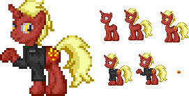 Pony Sprite of April 2016: Firebrand by akumath on DeviantArt