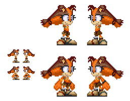 Sticks the Badger - Sonic 3 Style