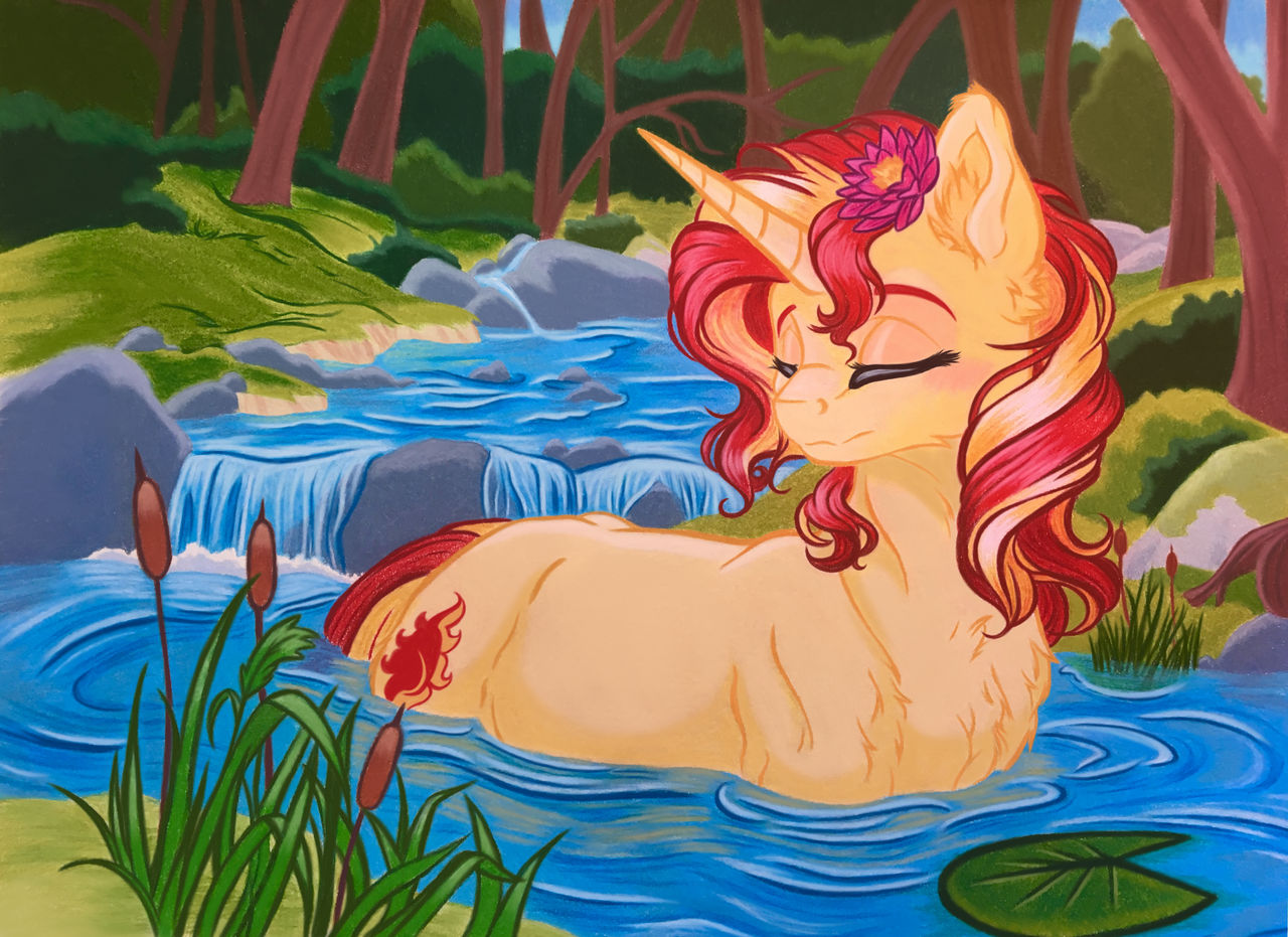 Collab: Serene Sunset by EmbersLament