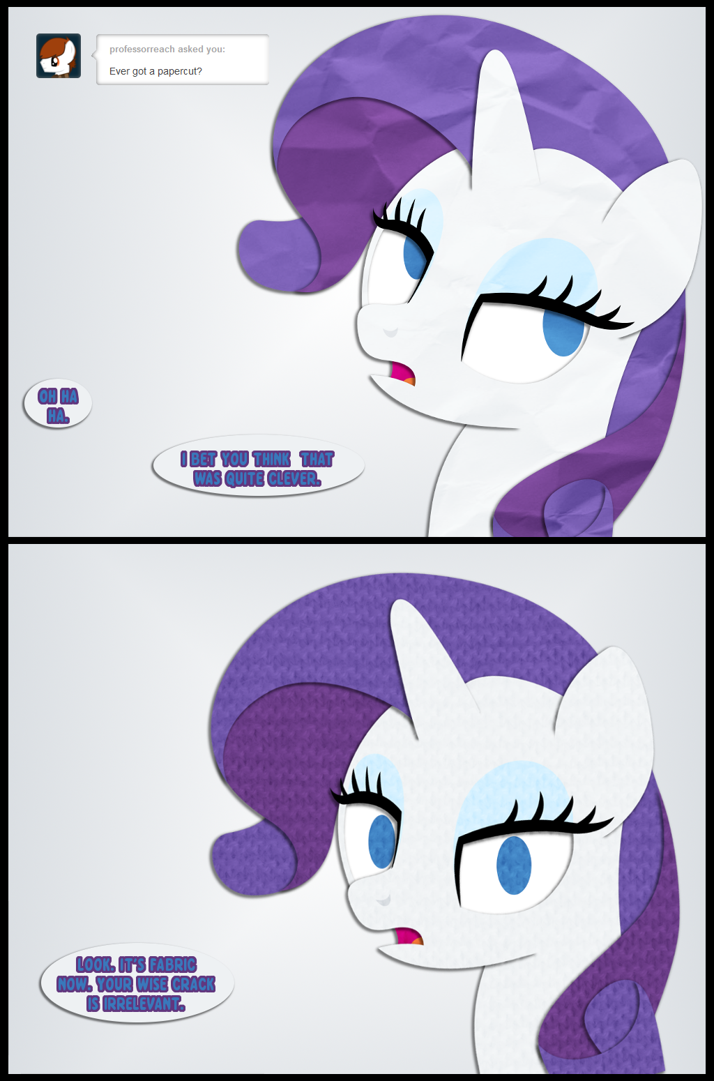 Rainbow Tales Replies: Rarity Sees Your Joke