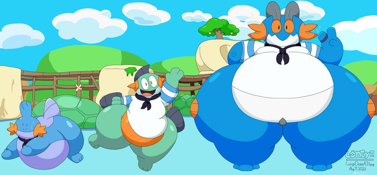 Slippy Mudkip Full Evolution by LuigiDoesAThing on DeviantArt