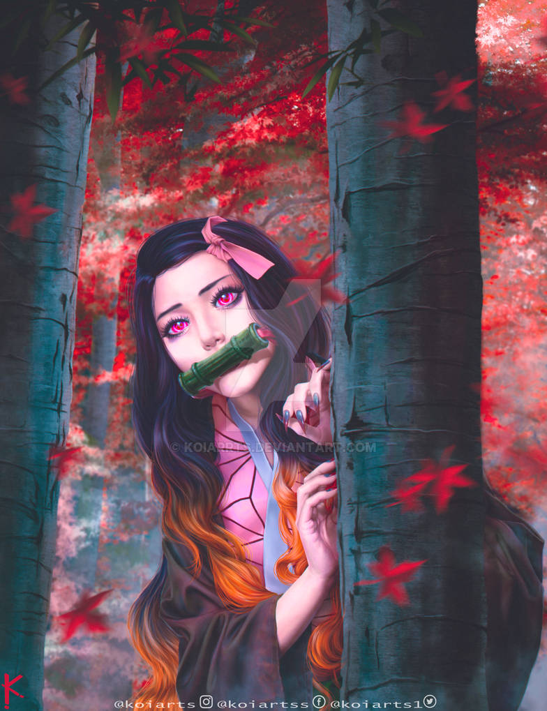 Nezuko Fan art by KoiArrts on DeviantArt