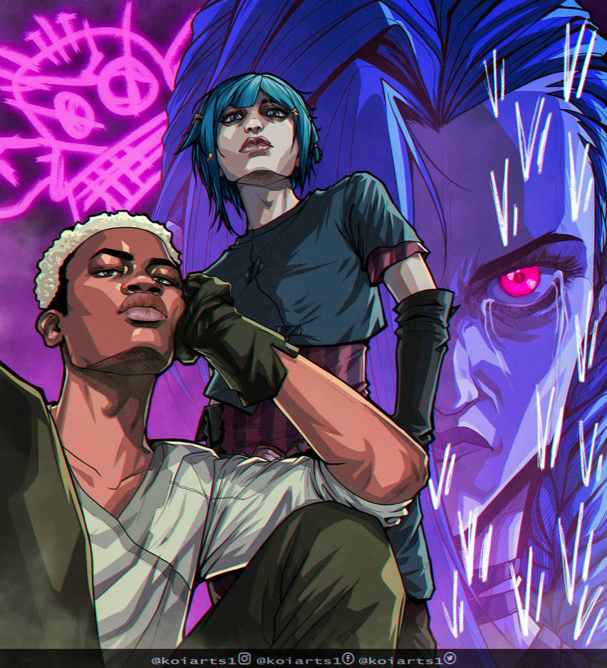 Jinx and Ekko | Arcane by KoiArrts on DeviantArt