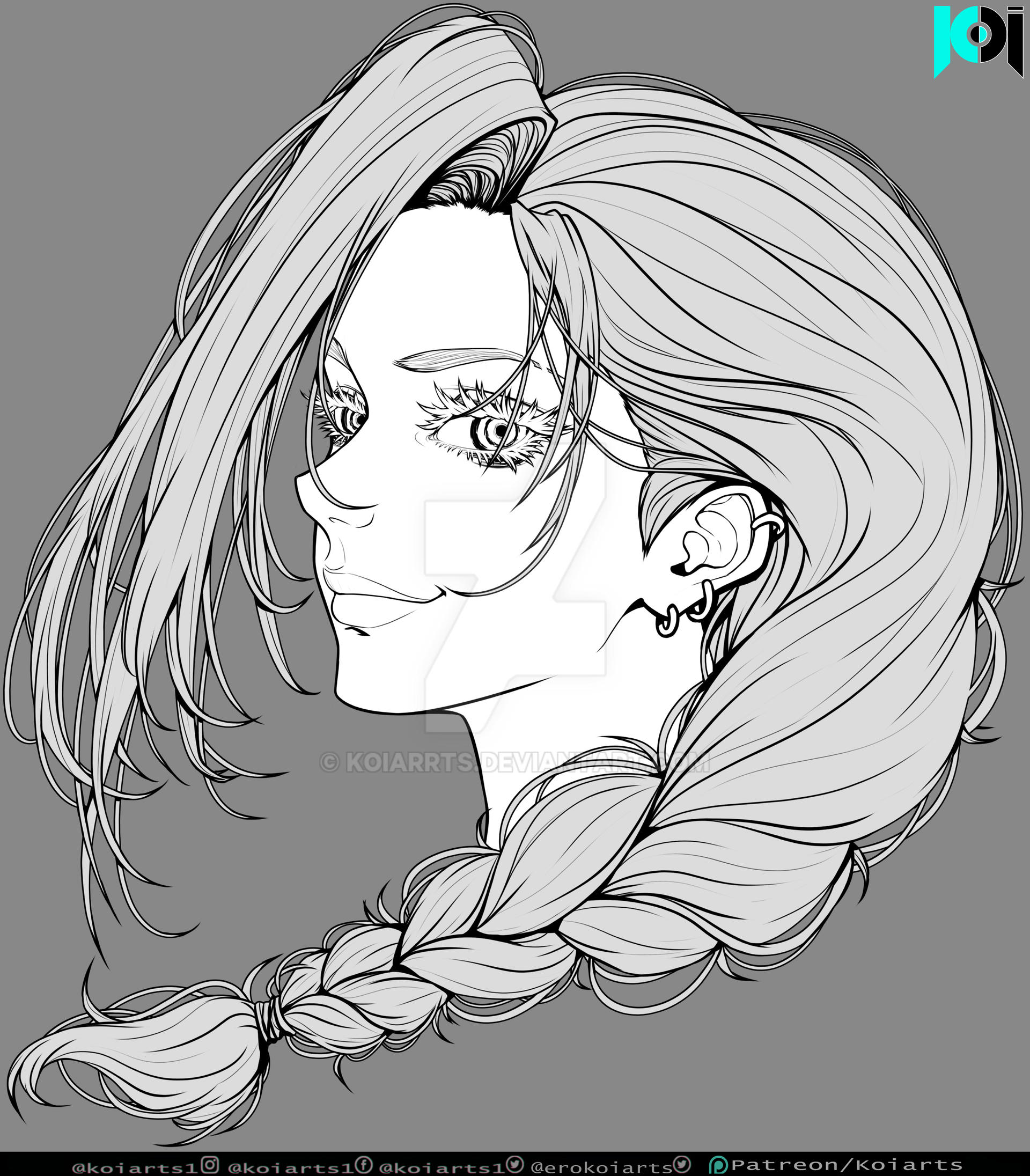 Jinx portrait lineart | League of legends by KoiArrts on DeviantArt