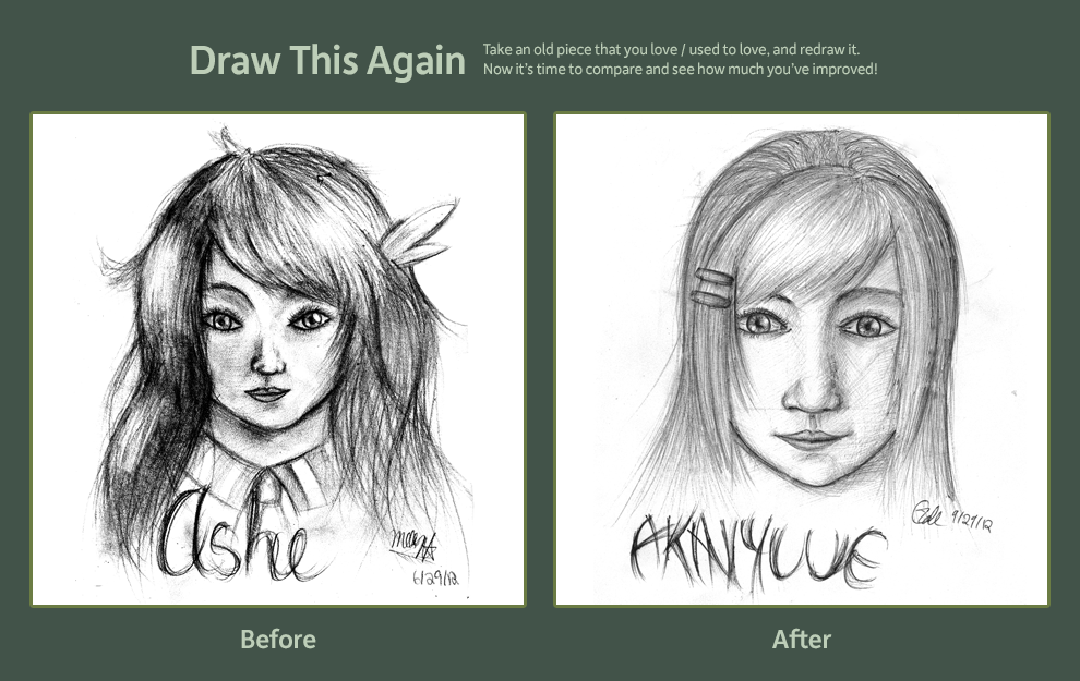 Draw This Again Meme - Portraits