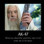 gandalf with a gun