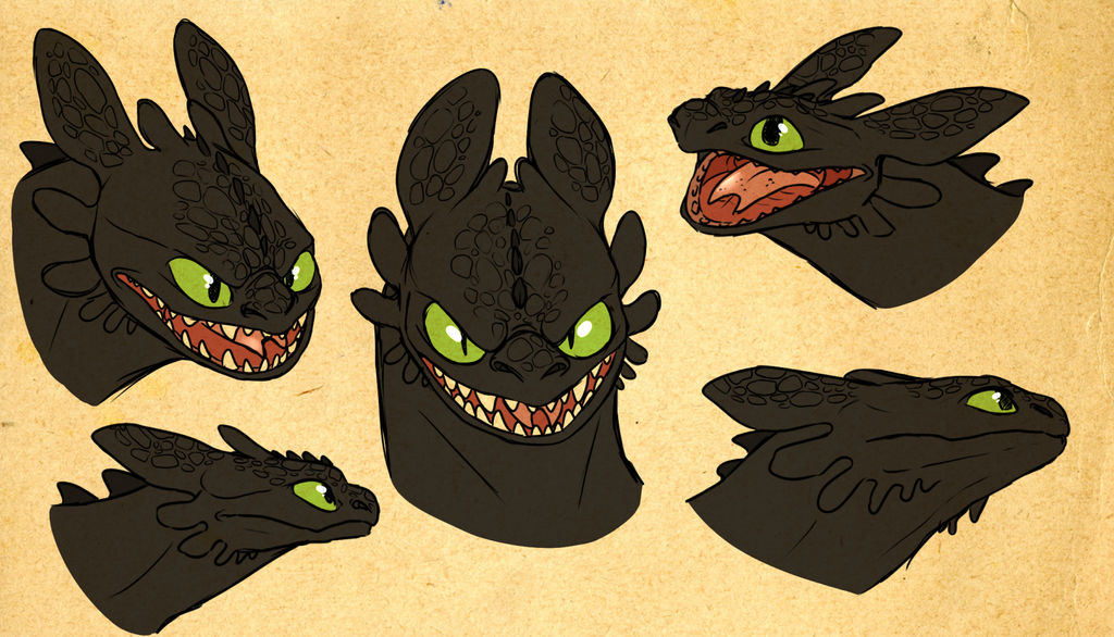 toothless shetches by Goldylawk on DeviantArt