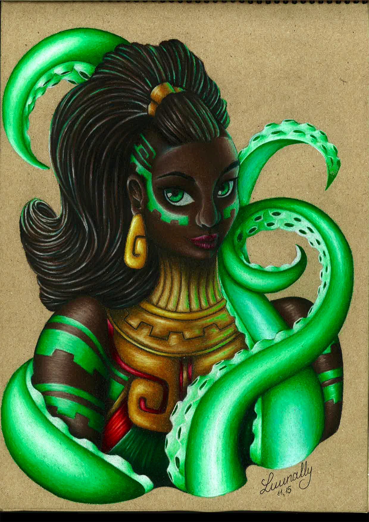 Illaoi The Kraken Priestess  League of legends, Priestess, Fan art