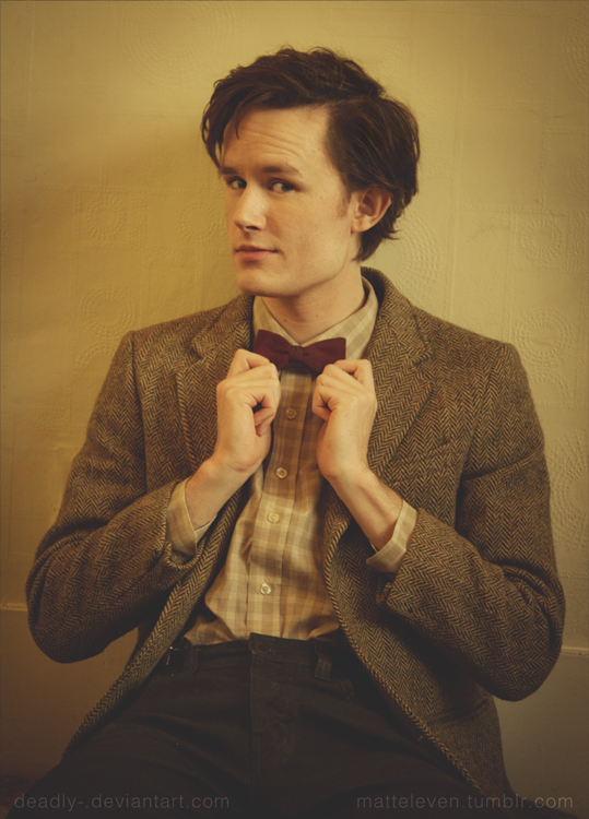 Matt Smith - The Doctor - Is it straight now?