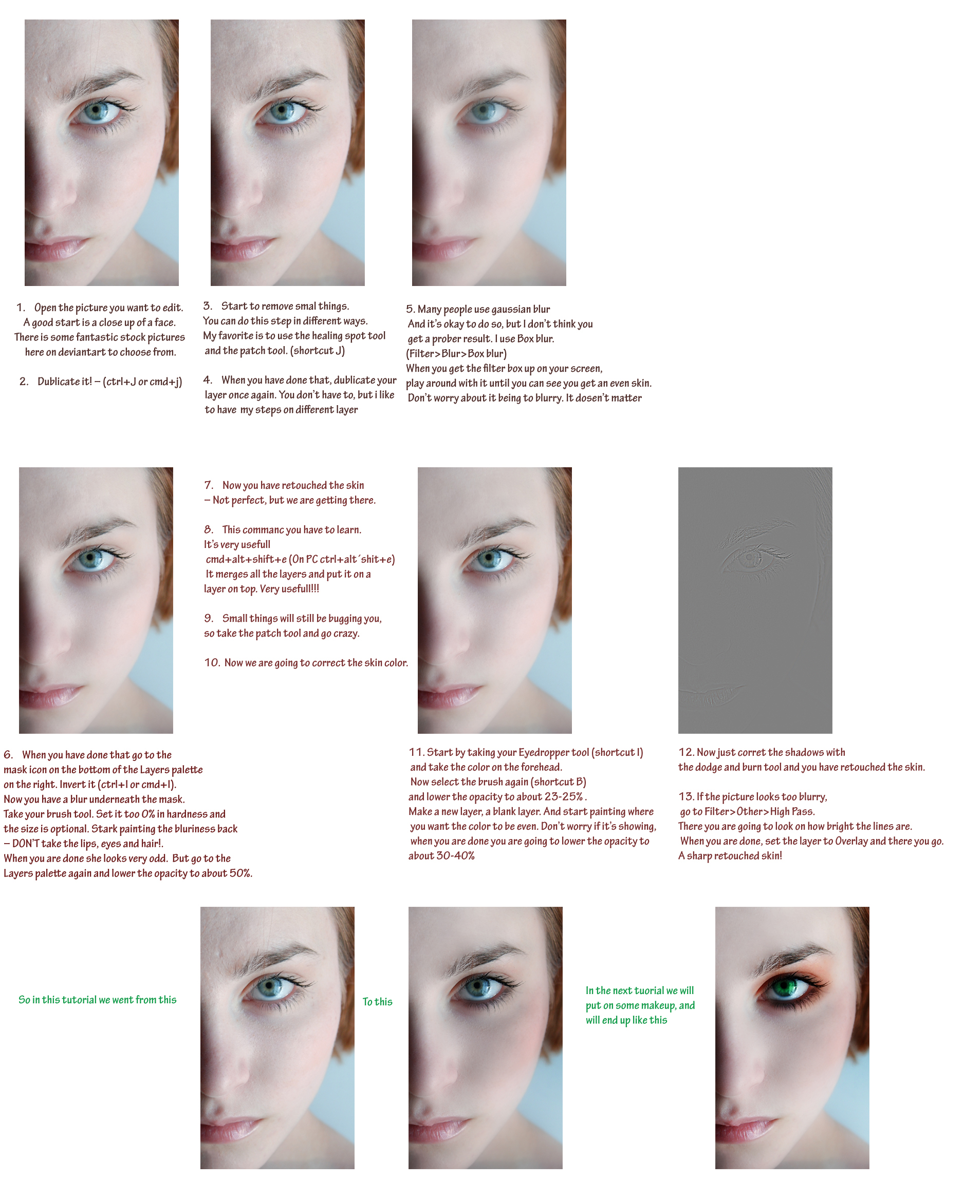 Pro skin retouch tutorial 1