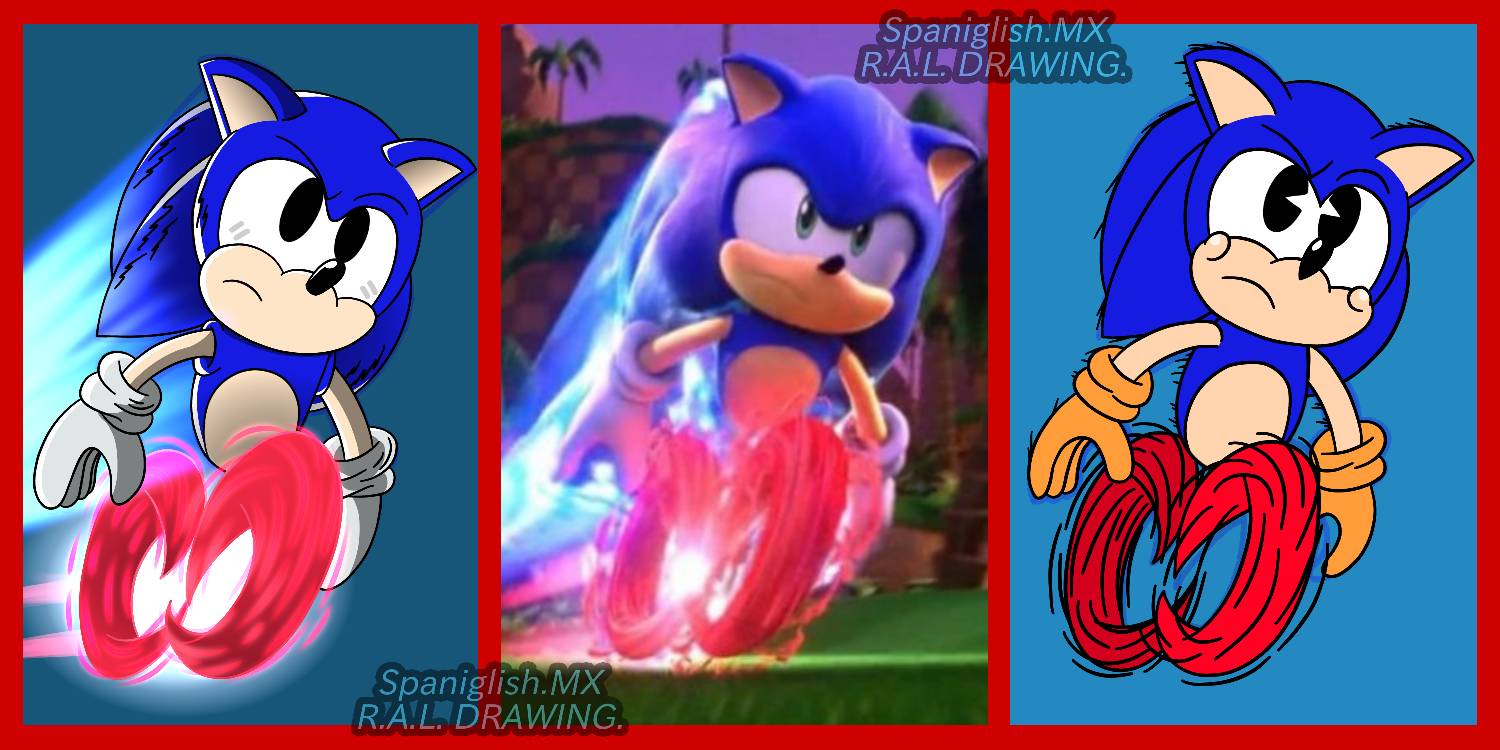 Sonic vs. Shadow (art by JocelynMinions on DeviantArt) : r