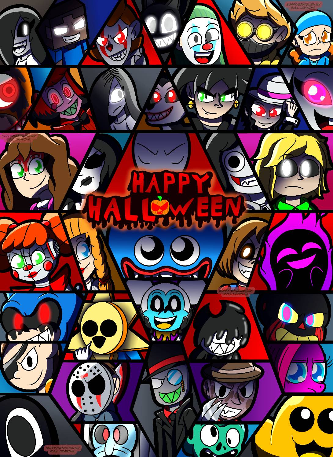 🎨🖌️🦥 ❤🖤🤍💚(COMMS REVAMPING) on X: halloween but it's the
