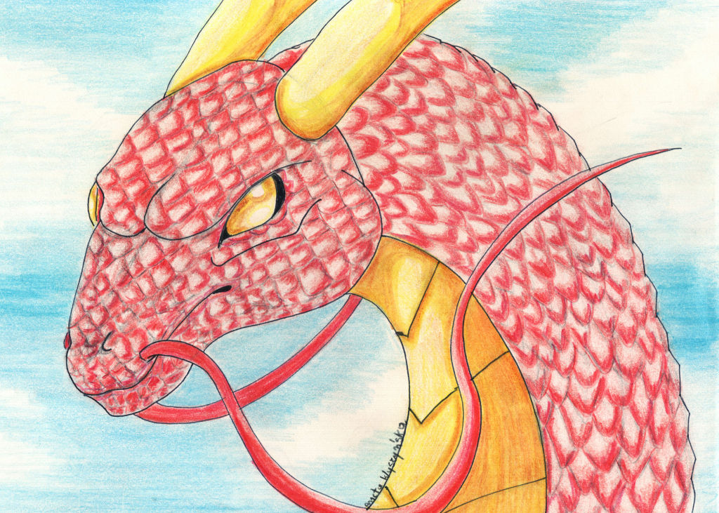 Red Dragon for betti357 by SaramedaHakte on DeviantArt