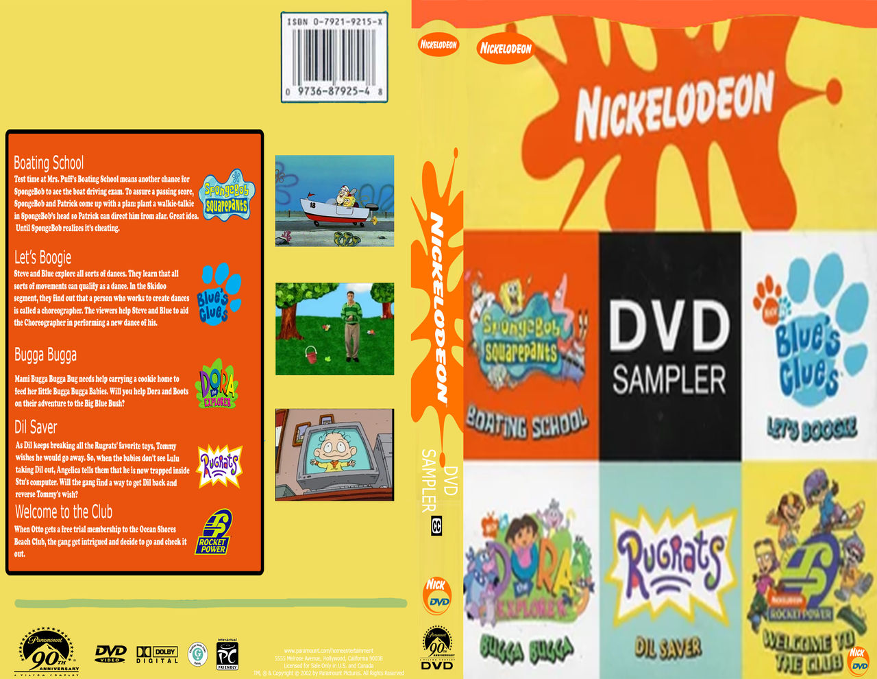 Nickelodeon 2002 DVD Sampler by TheDVDArtist on DeviantArt