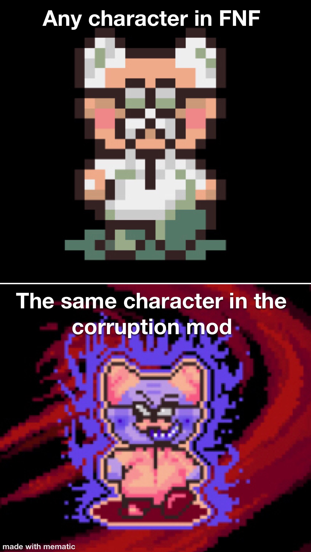 Corrupted Mod characters I made