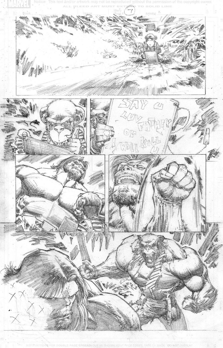 Hulk Pencils