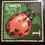 Lady Bug Postage Stamp - 2012