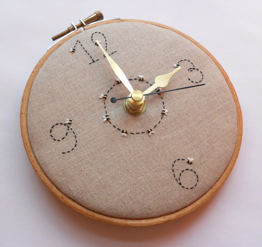 Ring of Bees Wall Clock