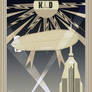 Imperial Airship Service Art Deco Poster