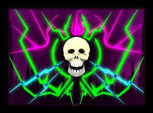 NEON DEATH'S HEAD