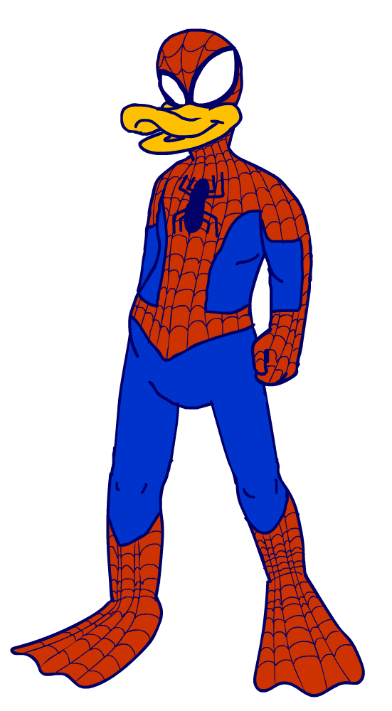 Anthropomorphic Duck in a Spiderman Suit by blokmotion on DeviantArt