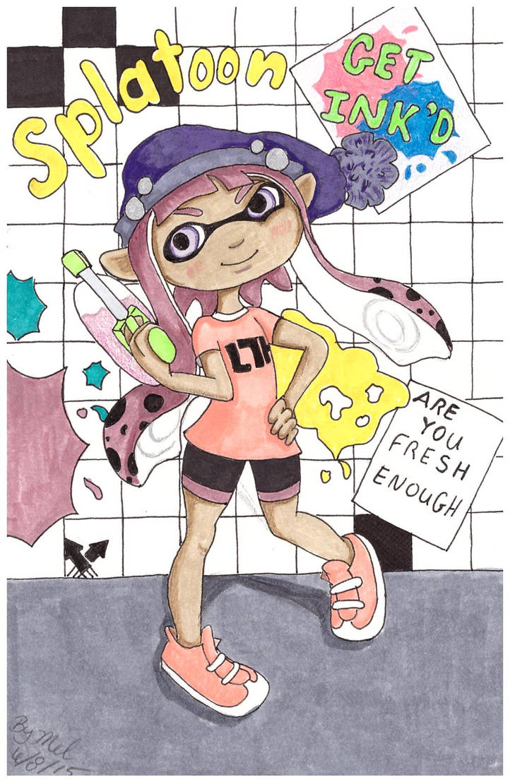 Splatoon Figure Deviantart Splatoon by mellynn25 on DeviantArt
