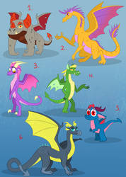 My Little Pony Dragon Adoptables $15 each : open