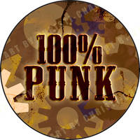 100 Percent Punk button