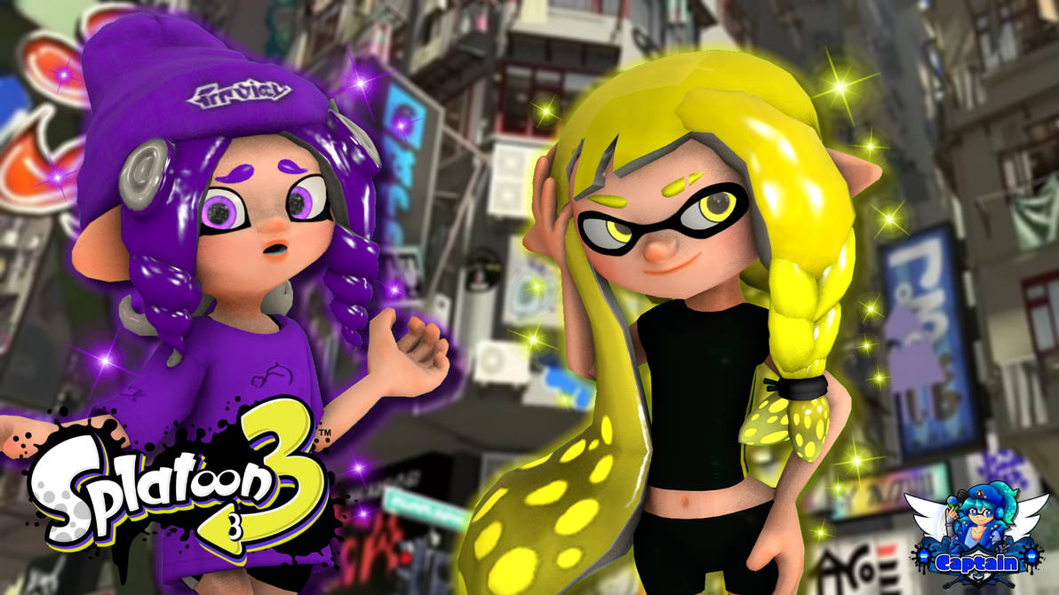 Splatoon 3 Inking Girl and Octoling Girl by CptBAZ on DeviantArt