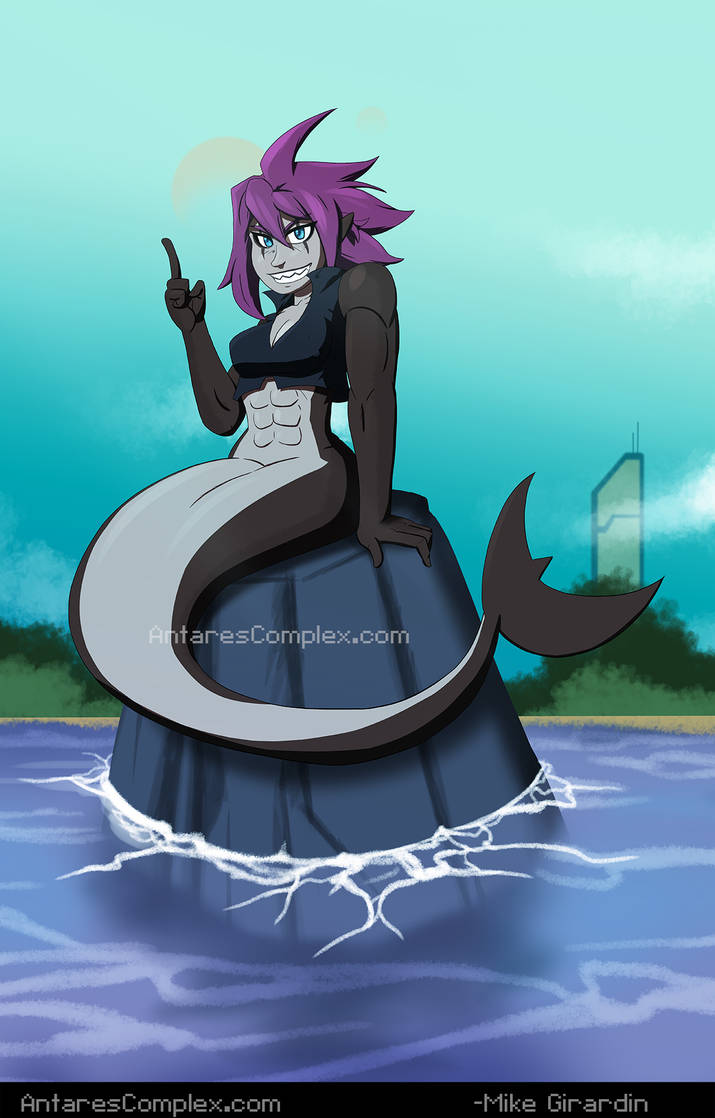 Shark Mermaid Neige by Gx3RComics