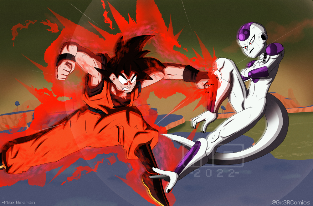 Goku vs Freeza by ZehB on DeviantArt