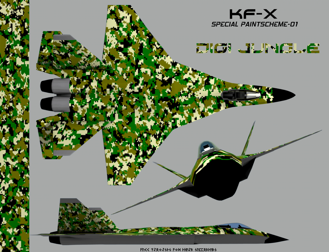 KF-X Special Paintscheme 1-Digi Jungle