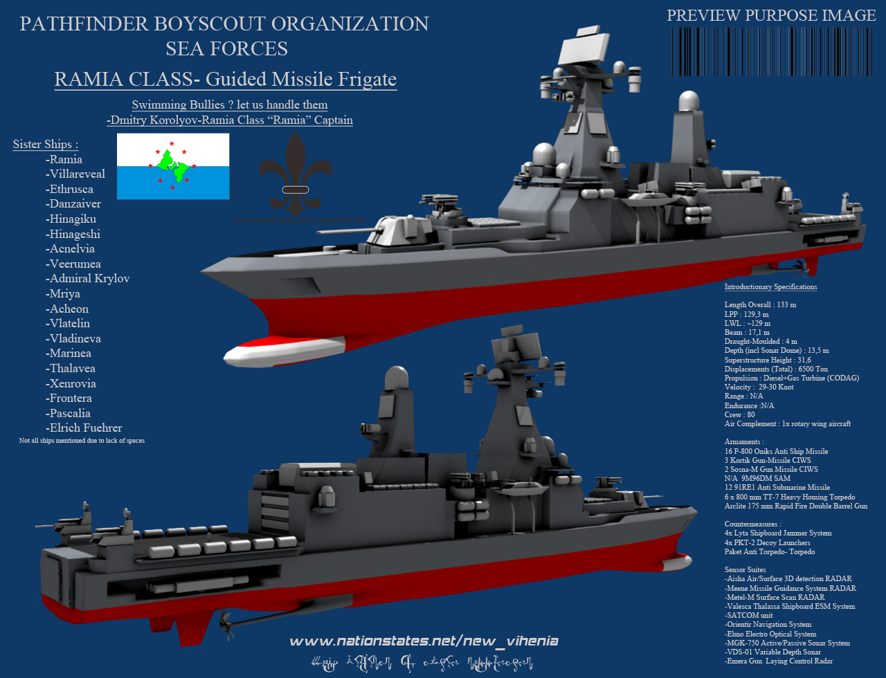 Ramia Class Guided Missile Ship