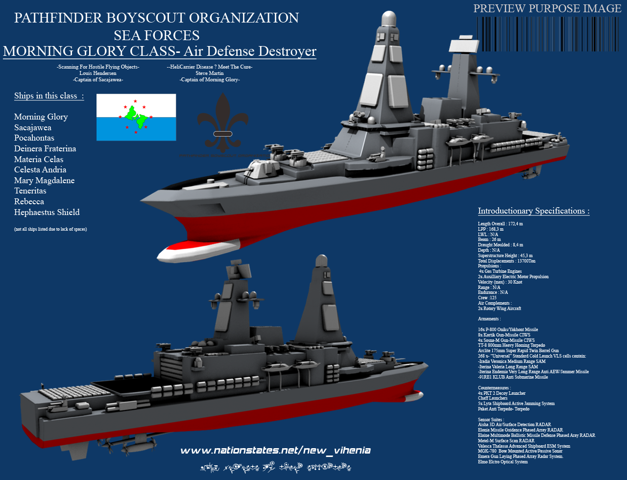 Morning Glory Class Air Defense Destroyer