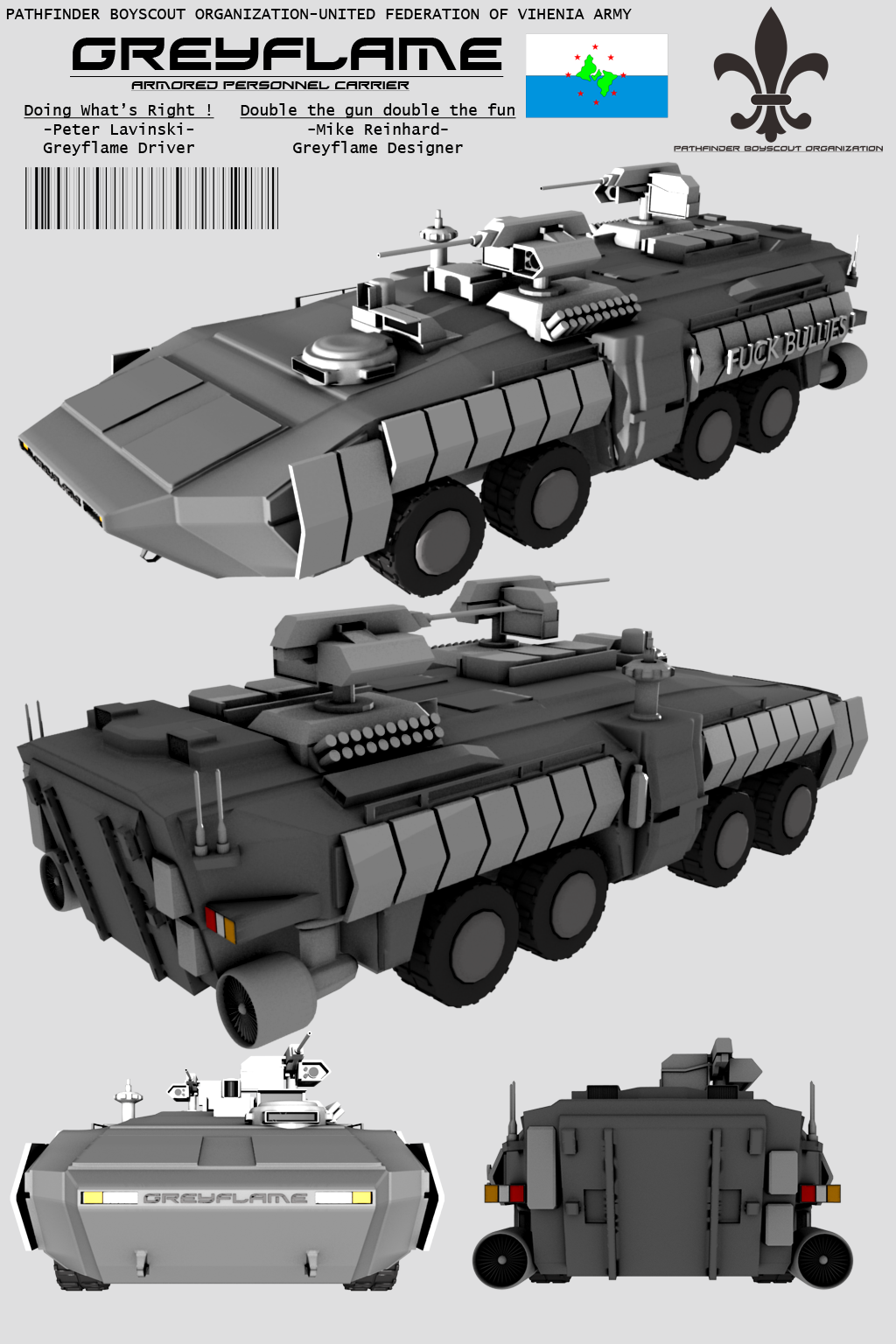 Greyflame Armored Personnel Carrier