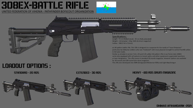 AK-308EX Battle Rifle