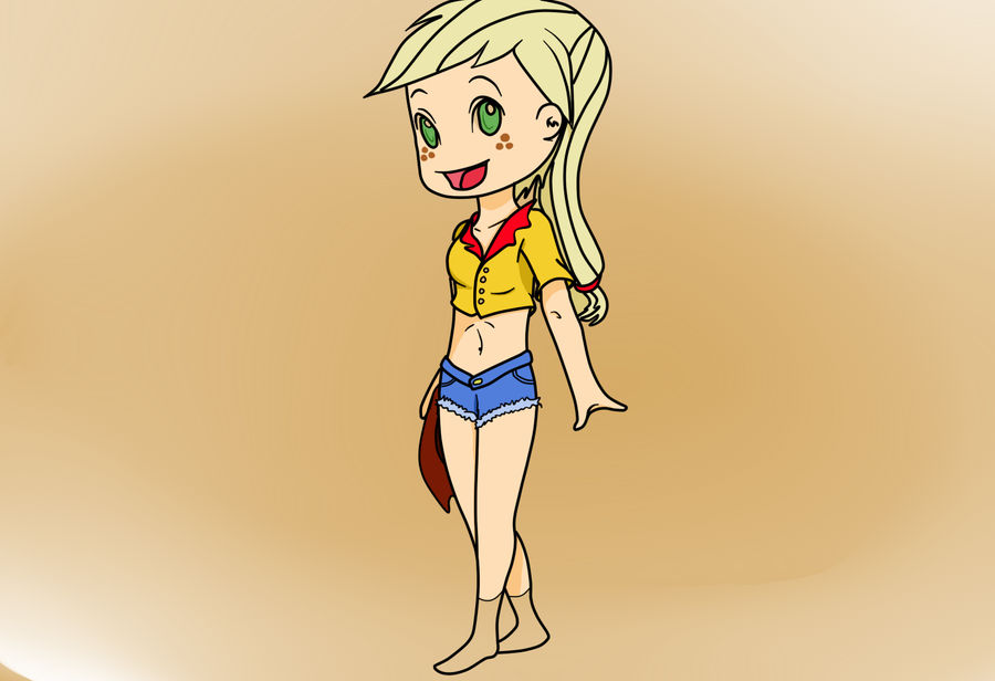 Humanization Chibi AppleJack