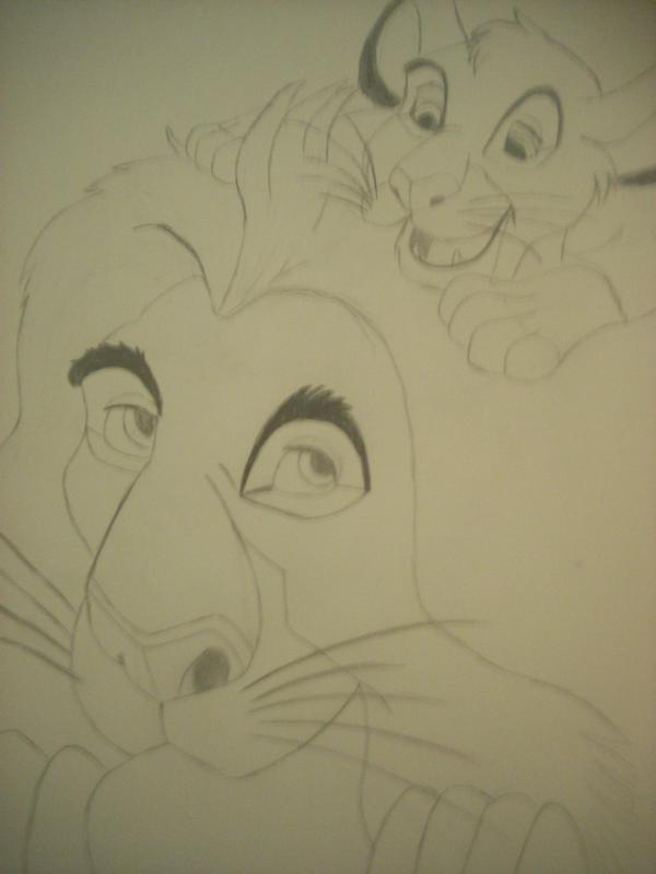 Musafa Simba Drawable simba + mufasa sketch by 564jake13 on DeviantArt