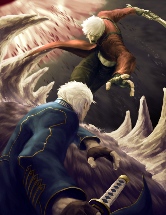 Vergil on Dante-DevilMayCry3 - DeviantArt