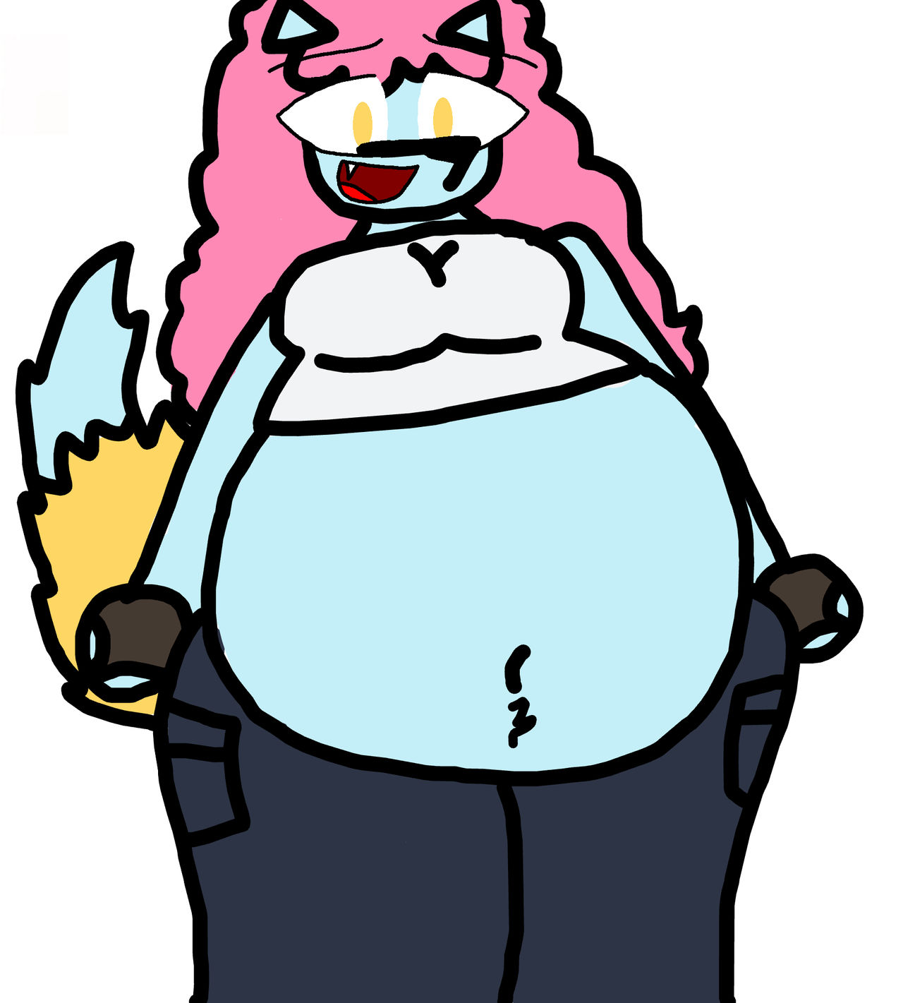 Random Big Bellied Female Furry 3 by Odhffo on DeviantArt