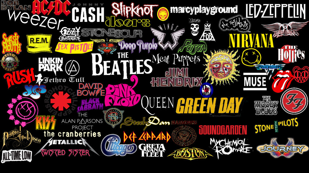 Band Logos wallpaper for PC by RadicalAesthetic on DeviantArt