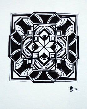 Pysanky Design in Ink 2