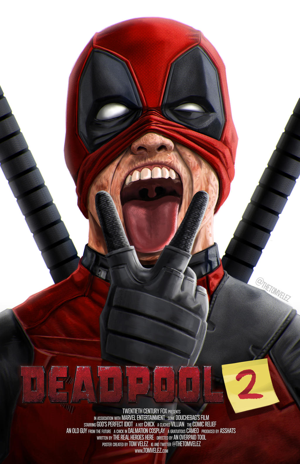 Deadpool 2 Shark JAW Hot New Marvel Movie Fabric Poster Art TY422-20x30 24x36
