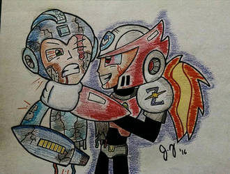 Mega Man Vs. Zero by JZubrodikal