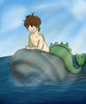 Gift- Jeremy Mermaid AU by InvaderSpotteh