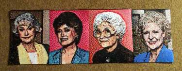 Golden Girls Perler bead art