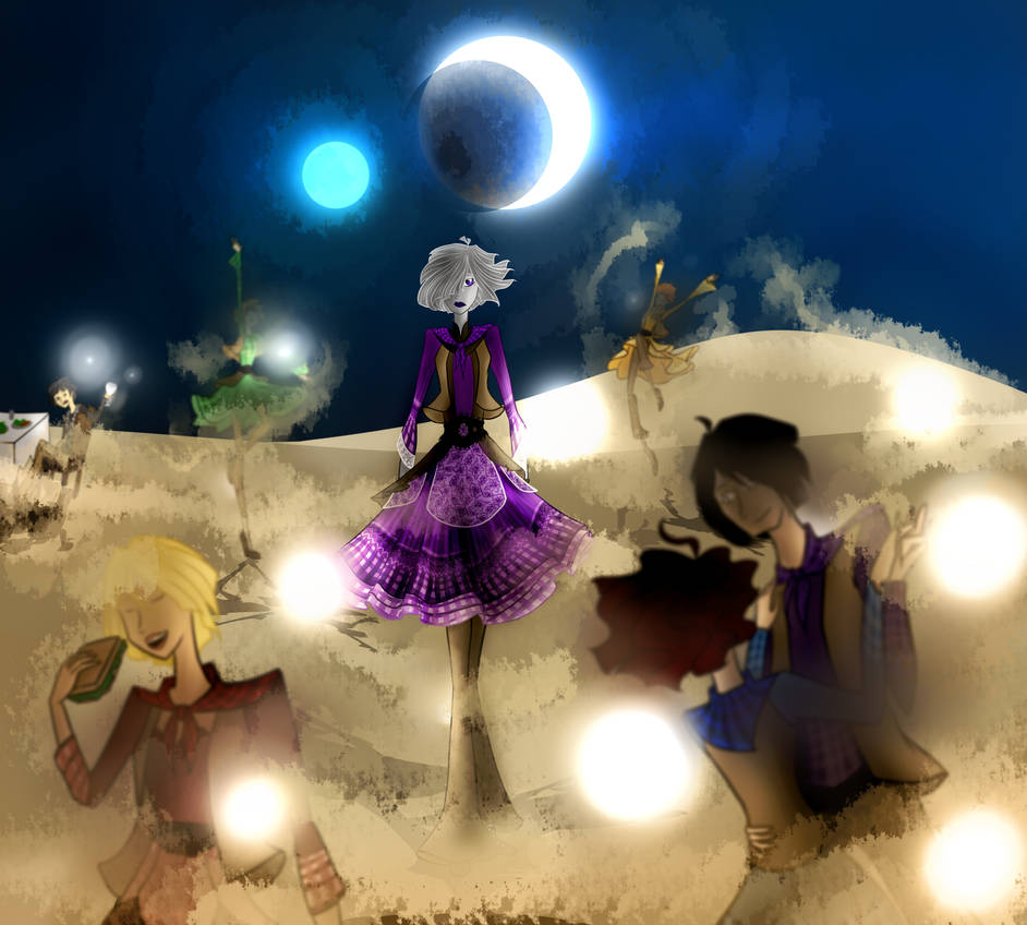 Eclipse over the Endless Desert by SorceressIgnis