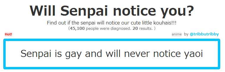 Senpai is gay