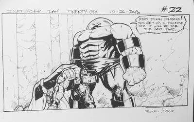 Inktober 2016 Day 26 X-Men story panel 22